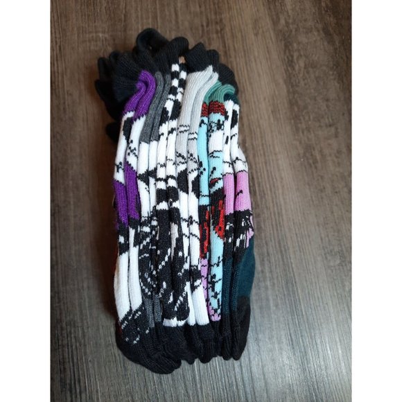 Disney The Nightmare Before Christmas Ladies Socks No Show 6 Pairs Size 4-10 New - Picture 2 of 4